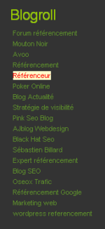 référenceur dans blogroll de seoblackout